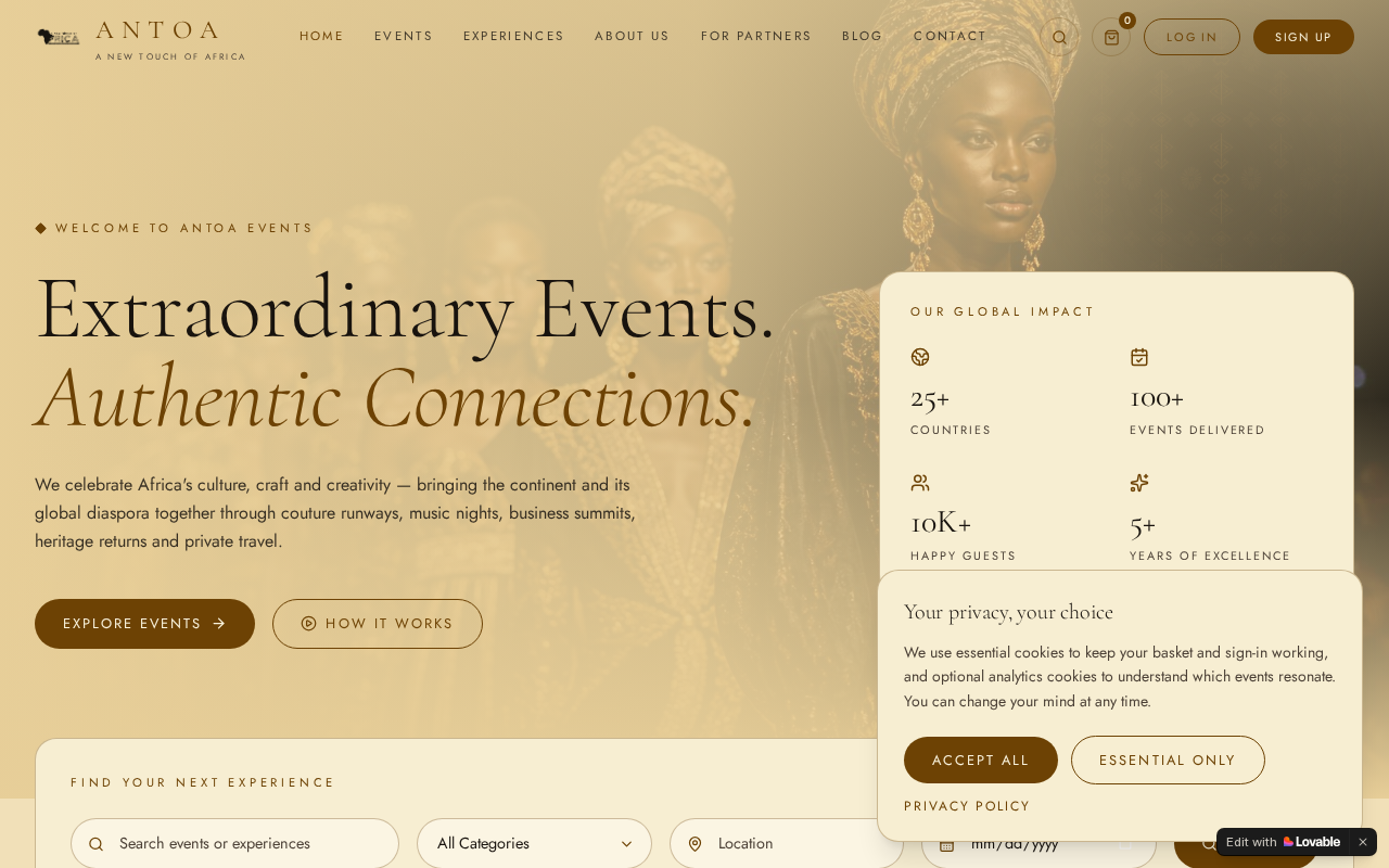 Antoa Events preview